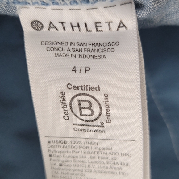 Athleta Light Blue Joggers Sz 4 W 29 R 11 L 23 - Picture 6 of 6